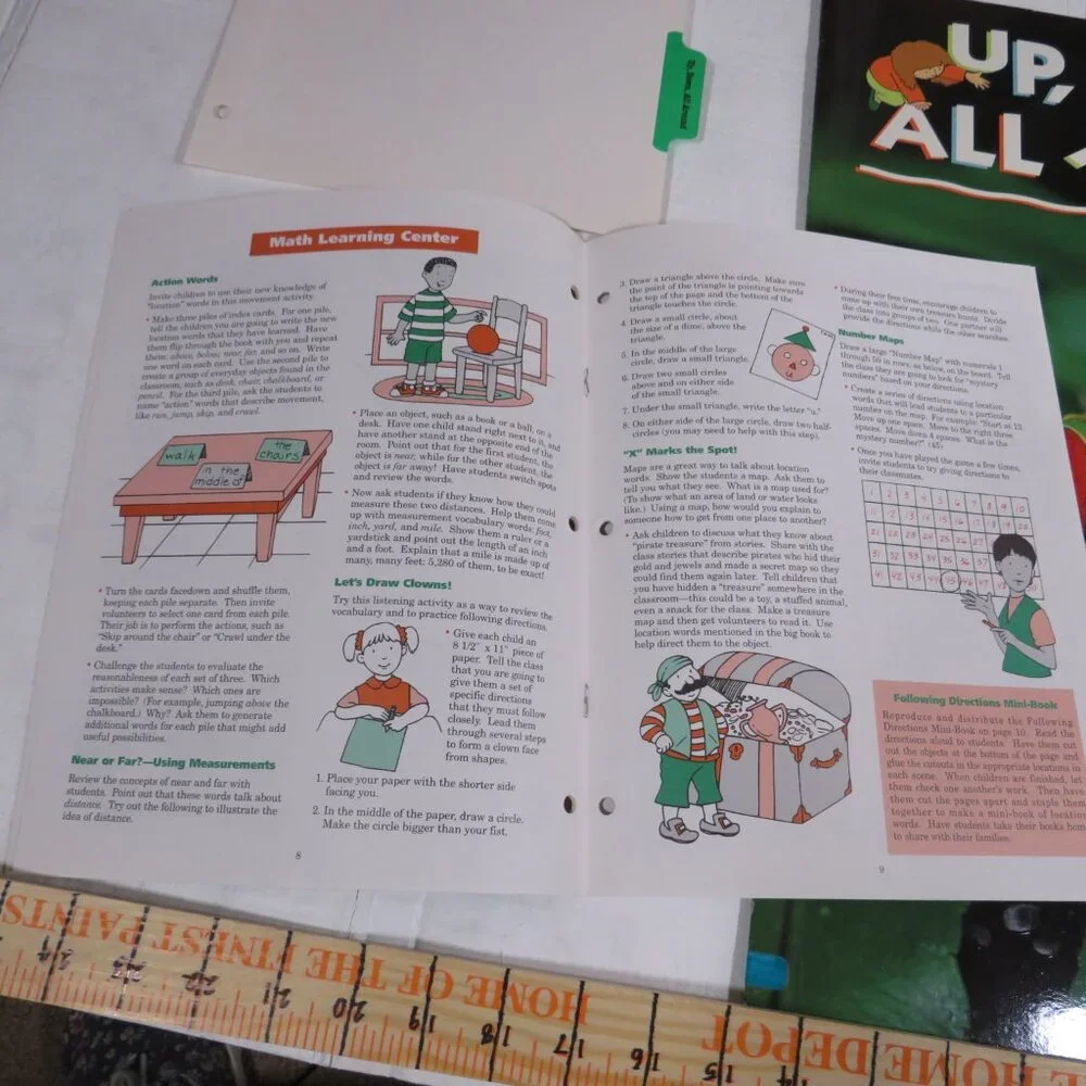 Up, Down, All Around BIG BOOK (almost 2 feet tall) with teacher pages CLASSROOM